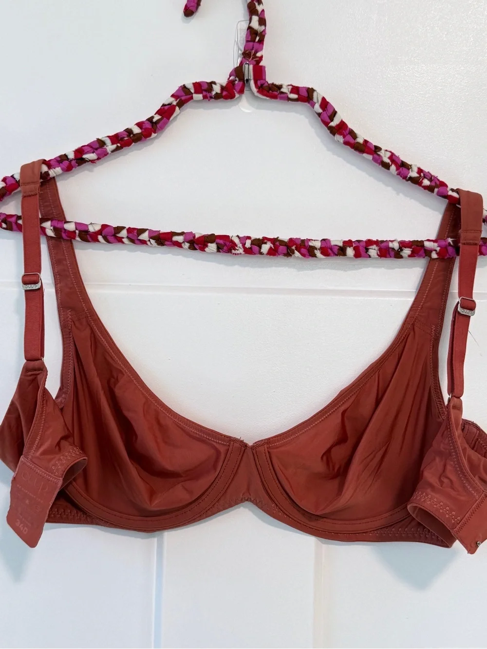 CUUP The Scoop Bra 34D Terracotta / Clay The Scoop - Microfiber Smooth Silky Bra